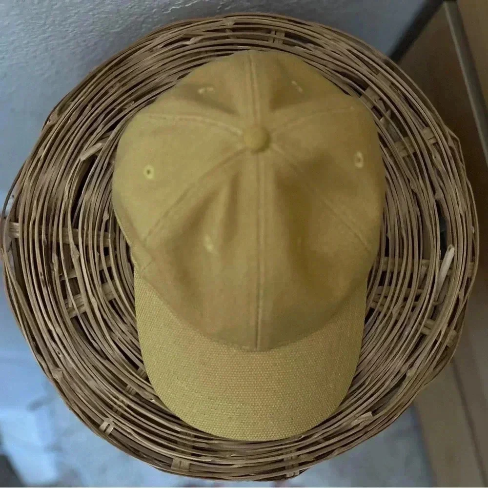 Madewell Yellow Mustard Tan Unisex Adjustable Cap Hat